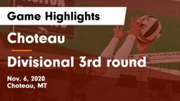 Choteau  vs Divisional 3rd round Game Highlights - Nov. 6, 2020