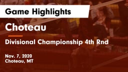 Choteau  vs Divisional Championship 4th Rnd Game Highlights - Nov. 7, 2020