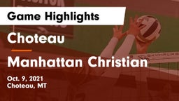 Choteau  vs Manhattan Christian  Game Highlights - Oct. 9, 2021