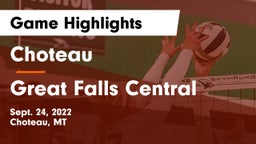 Choteau  vs Great Falls Central Game Highlights - Sept. 24, 2022