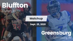 Matchup: Bluffton  vs. Greensburg  2020