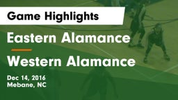 Eastern Alamance  vs Western Alamance Game Highlights - Dec 14, 2016