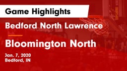 Bedford North Lawrence  vs Bloomington North  Game Highlights - Jan. 7, 2020