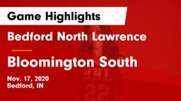 Bedford North Lawrence  vs Bloomington South  Game Highlights - Nov. 17, 2020