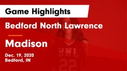 Bedford North Lawrence  vs Madison Game Highlights - Dec. 19, 2020