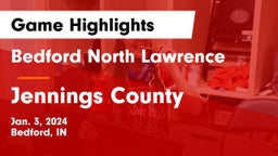 Bedford North Lawrence  vs Jennings County  Game Highlights - Jan. 3, 2024