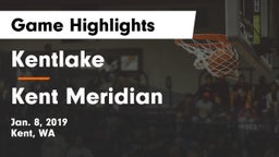 Kentlake  vs Kent Meridian Game Highlights - Jan. 8, 2019