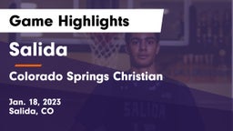 Salida  vs Colorado Springs Christian  Game Highlights - Jan. 18, 2023