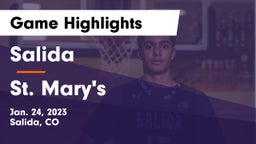 Salida  vs St. Mary's  Game Highlights - Jan. 24, 2023