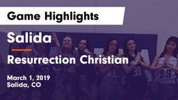 Salida  vs Resurrection Christian  Game Highlights - March 1, 2019