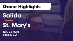 Salida  vs St. Mary's  Game Highlights - Jan. 24, 2023