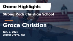 Strong Rock Christian School vs Grace Christian Game Highlights - Jan. 9, 2024