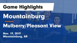 Mountainburg  vs Mulberry/Pleasant View Game Highlights - Nov. 19, 2019