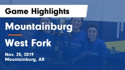 Mountainburg  vs West Fork  Game Highlights - Nov. 25, 2019