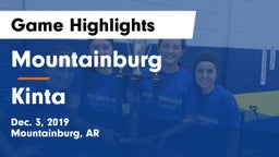 Mountainburg  vs Kinta  Game Highlights - Dec. 3, 2019