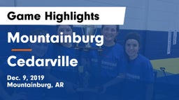 Mountainburg  vs Cedarville  Game Highlights - Dec. 9, 2019