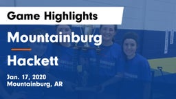 Mountainburg  vs Hackett  Game Highlights - Jan. 17, 2020