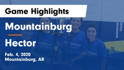 Mountainburg  vs Hector  Game Highlights - Feb. 4, 2020