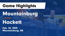 Mountainburg  vs Hackett  Game Highlights - Feb. 20, 2020