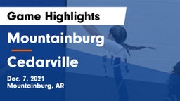 Mountainburg  vs Cedarville  Game Highlights - Dec. 7, 2021