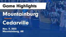 Mountainburg  vs Cedarville Game Highlights - Nov. 9, 2023