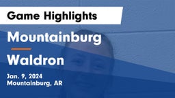 Mountainburg  vs Waldron  Game Highlights - Jan. 9, 2024