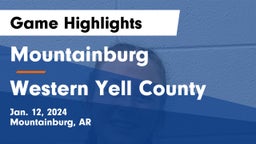 Mountainburg  vs Western Yell County  Game Highlights - Jan. 12, 2024
