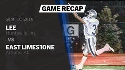 Recap: Lee  vs. East Limestone  2016