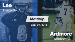Matchup: Lee  vs. Ardmore  2016