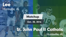 Matchup: Lee  vs. St. John Paul II Catholic  2016