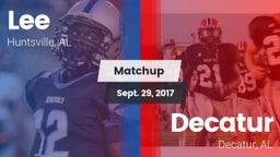 Matchup: Lee  vs. Decatur  2017