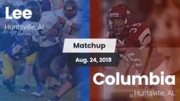 Matchup: Lee  vs. Columbia  2018