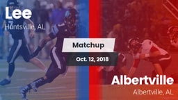 Matchup: Lee  vs. Albertville  2018