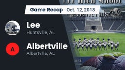 Recap: Lee  vs. Albertville  2018