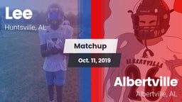 Matchup: Lee  vs. Albertville  2019