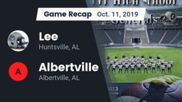 Recap: Lee  vs. Albertville  2019