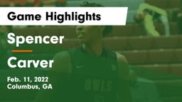 Spencer  vs Carver  Game Highlights - Feb. 11, 2022