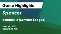 Spencer  vs Kendrick 2 (Summer League) Game Highlights - June 19, 2023