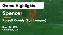 Spencer  vs Russell County (Fall League) Game Highlights - Sept. 24, 2023