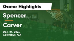 Spencer  vs Carver  Game Highlights - Dec. 21, 2023