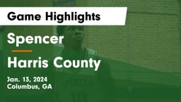 Spencer  vs Harris County  Game Highlights - Jan. 13, 2024