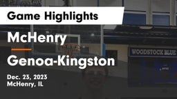 McHenry  vs Genoa-Kingston  Game Highlights - Dec. 23, 2023