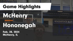 McHenry  vs Hononegah  Game Highlights - Feb. 28, 2024