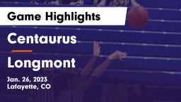 Centaurus  vs Longmont  Game Highlights - Jan. 26, 2023