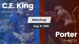 Matchup: C.E. King vs. Porter  2018