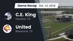 Recap: C.E. King  vs. United  2018