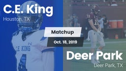 Matchup: C.E. King vs. Deer Park  2019