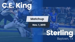 Matchup: C.E. King vs. Sterling  2019