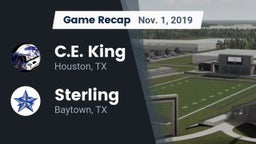 Recap: C.E. King  vs. Sterling  2019