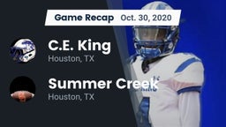 Recap: C.E. King  vs. Summer Creek  2020
